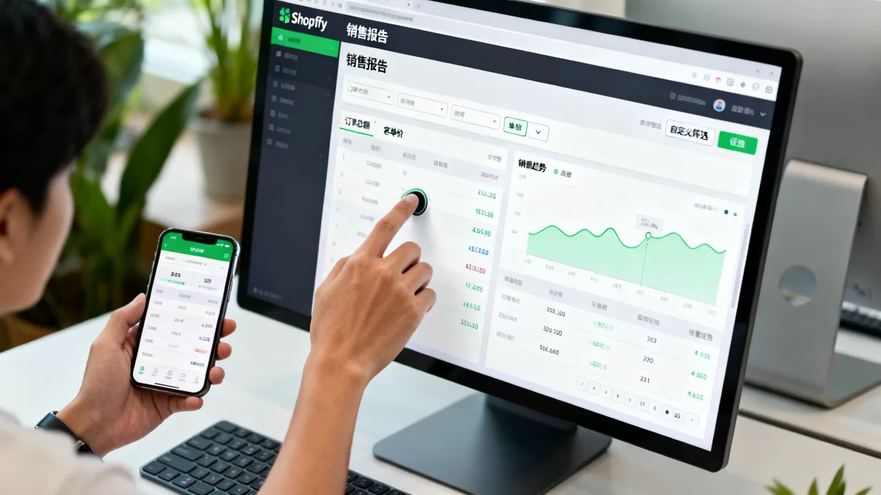 Shopify如何自定义查看销售报告？怎么看店铺销售数据