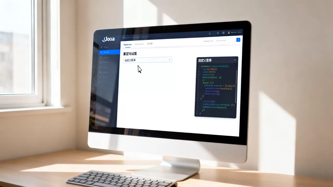 Joomla网站设置重定向和自定义登录的方法