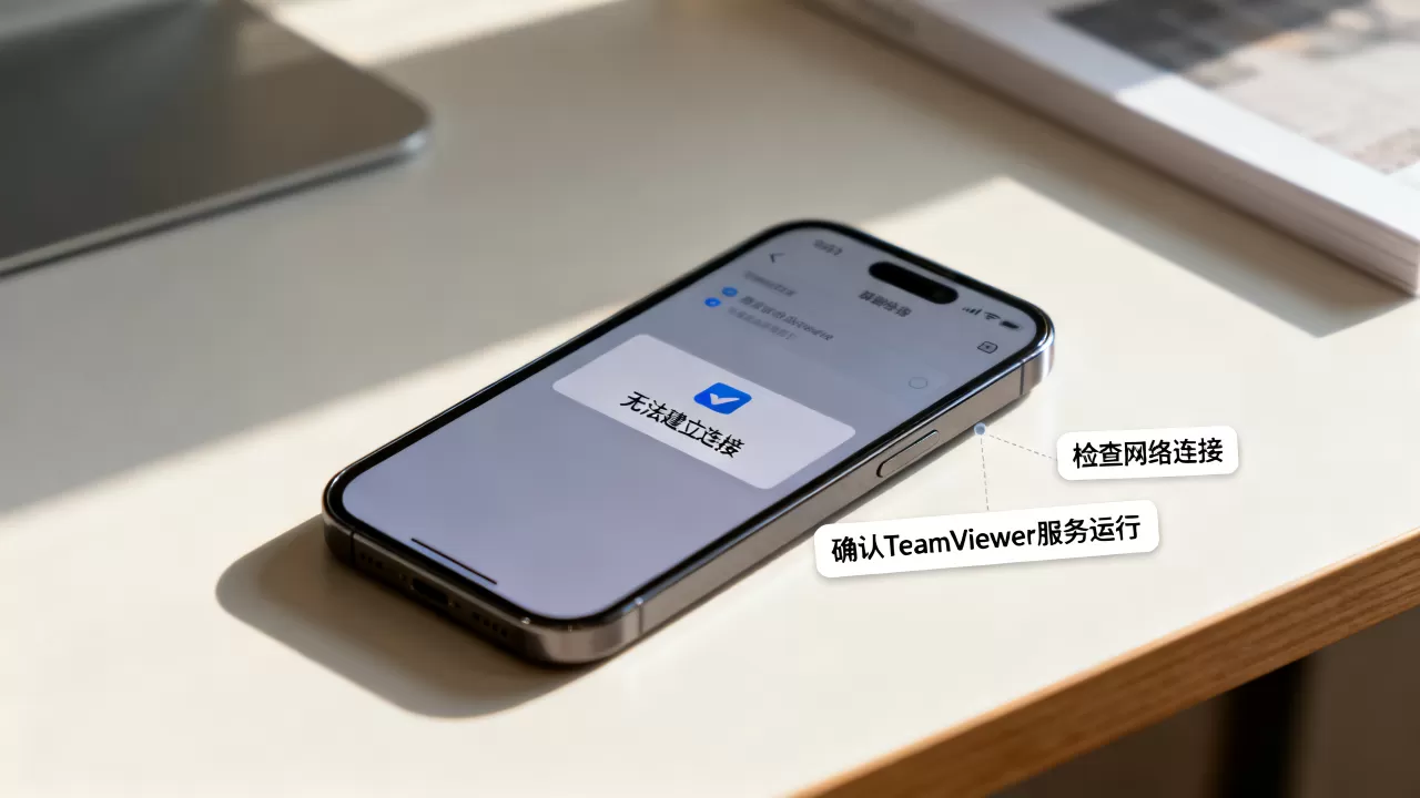 TeamViewer手机端为何无法建立连接？手机连不上怎么解决