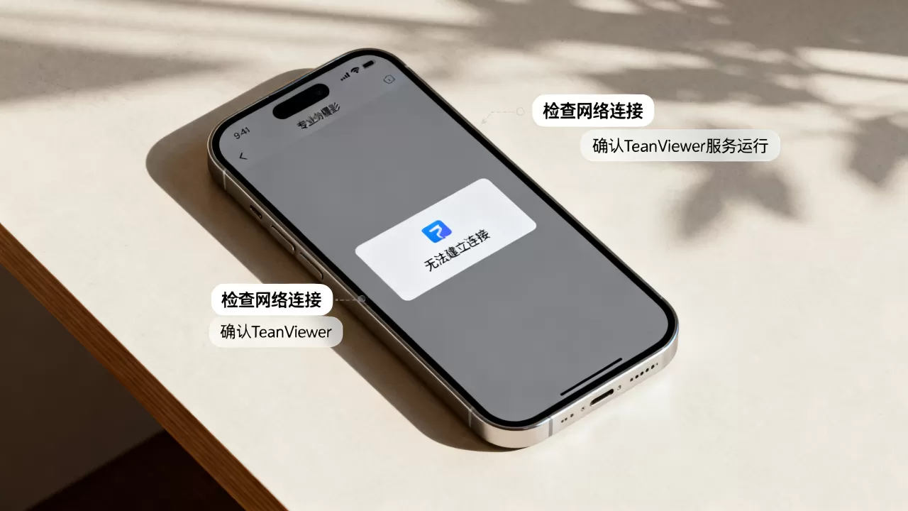 TeamViewer手机端为何无法建立连接？手机连不上怎么解决