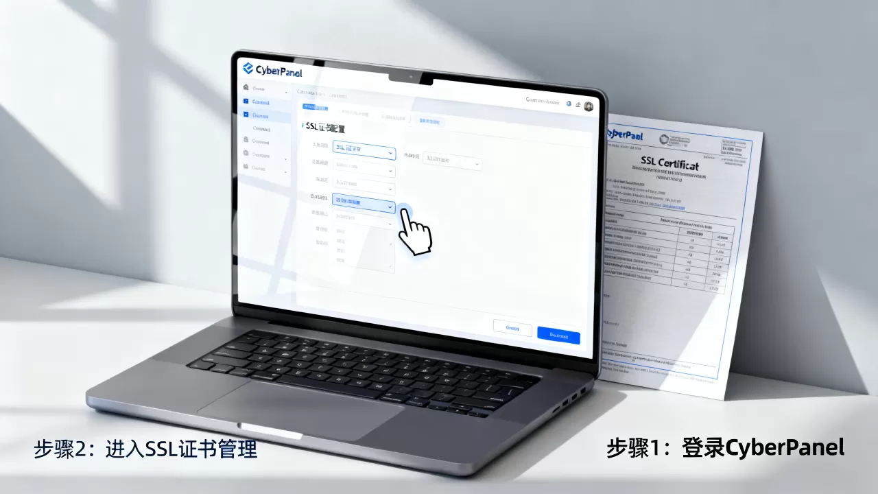 CyberPanel控制面板配置SSL证书图文教程