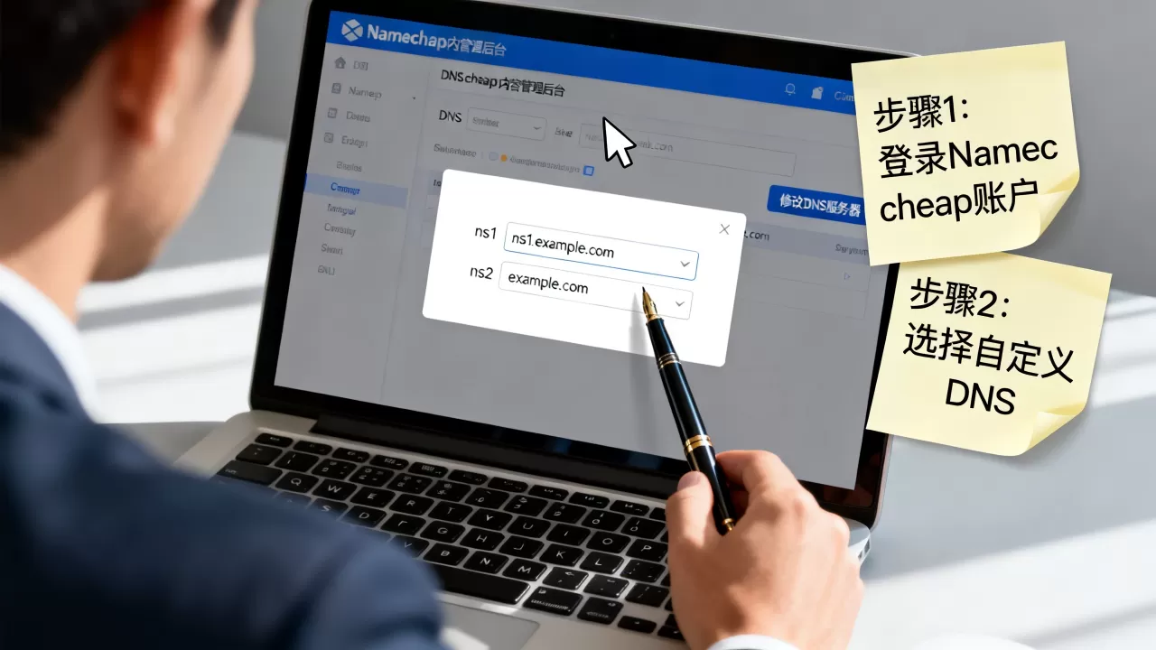 Namecheap怎么改DNS服务器？修改域名DNS服务器图文教程