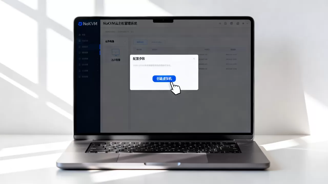 NoKVM云主机管理系统怎么创建虚拟机？