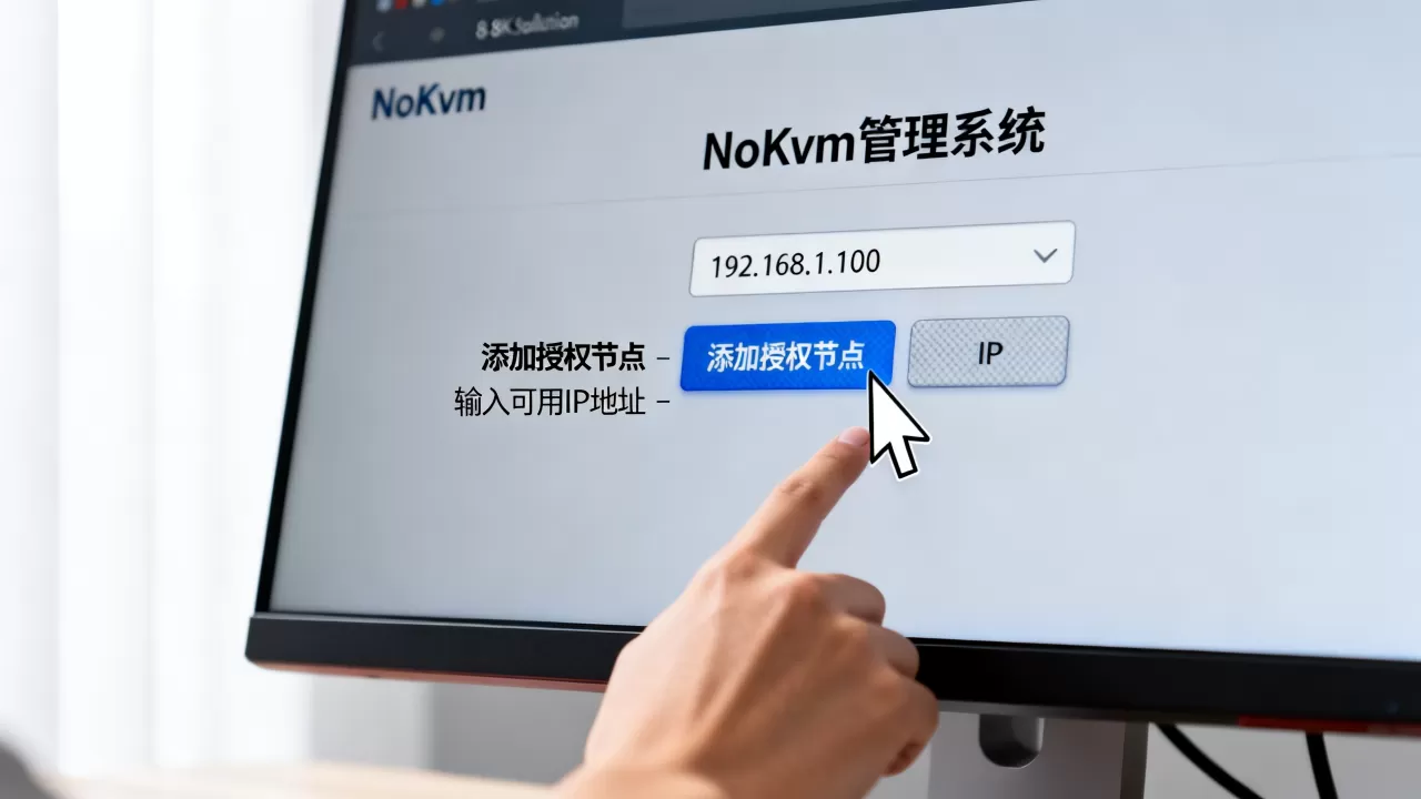 NoKvm管理系统如何添加授权节点?NoKvm添加可用IP地址教程 NoKvm管理系统如何添加授权节点?NoKvm添加可用IP地址教程