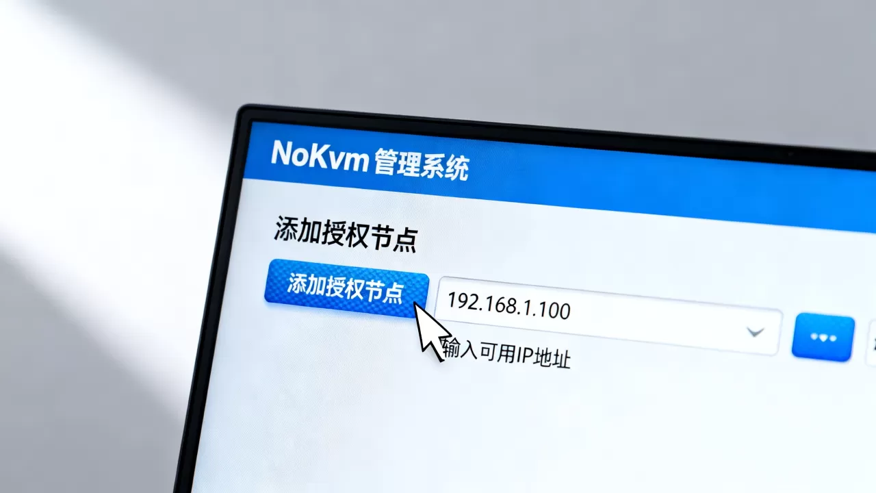 NoKvm管理系统如何添加授权节点?NoKvm添加可用IP地址教程 NoKvm管理系统如何添加授权节点?NoKvm添加可用IP地址教程