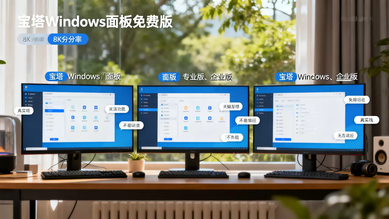 宝塔Windows面板免费版专业版企业版有啥区别？宝塔面板各版本功能对比