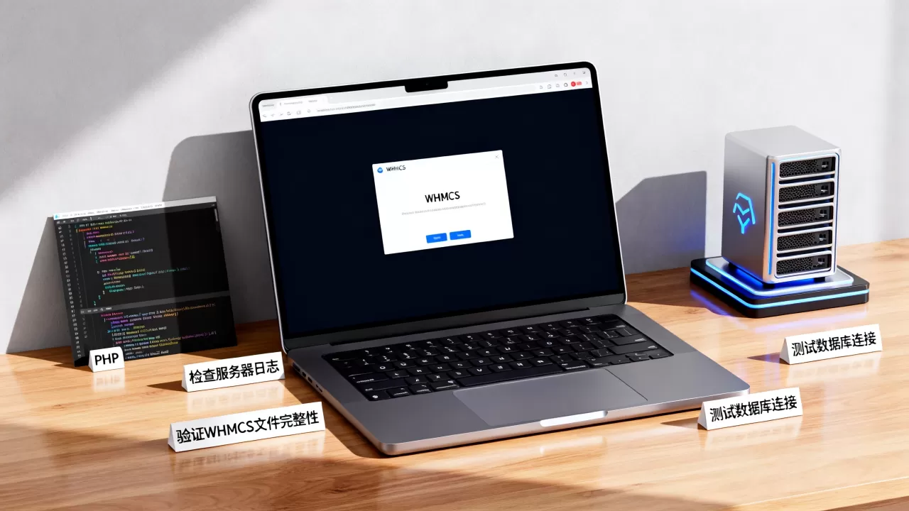 WHMCS出现空白页或错误信息怎么办？如何排查解决