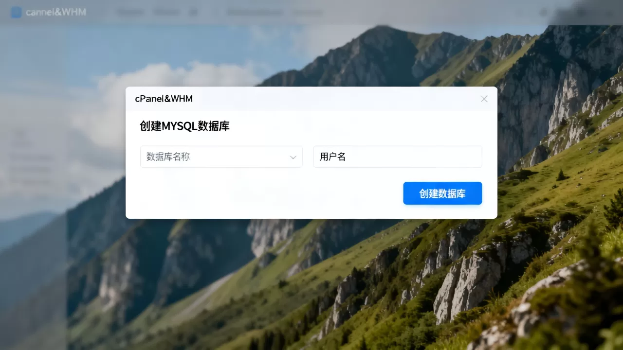 cPanel&amp;#038;WHM控制面板快速创建MySQL数据库的方法