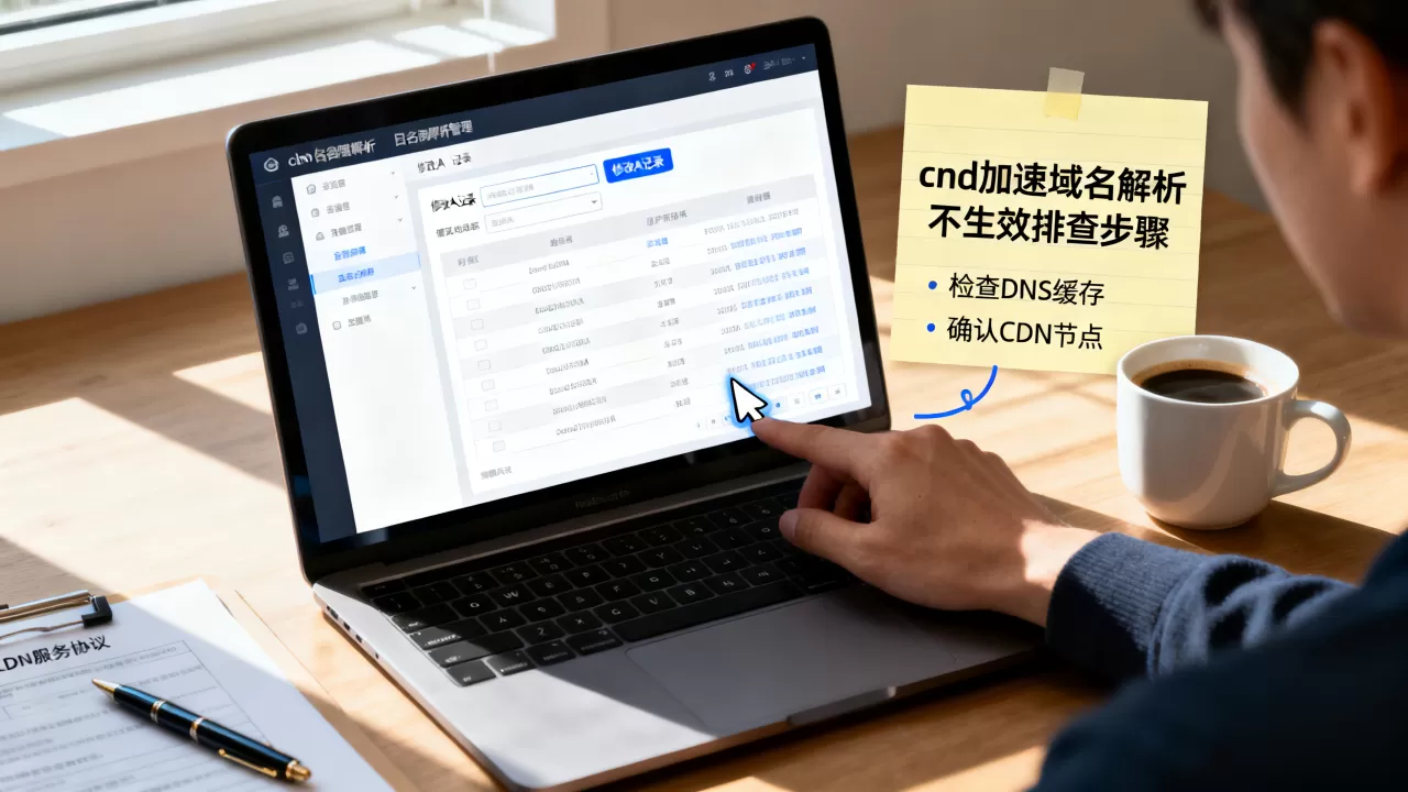 cdn修改A记录怎么操作？cdn加速域名解析不生效怎么办