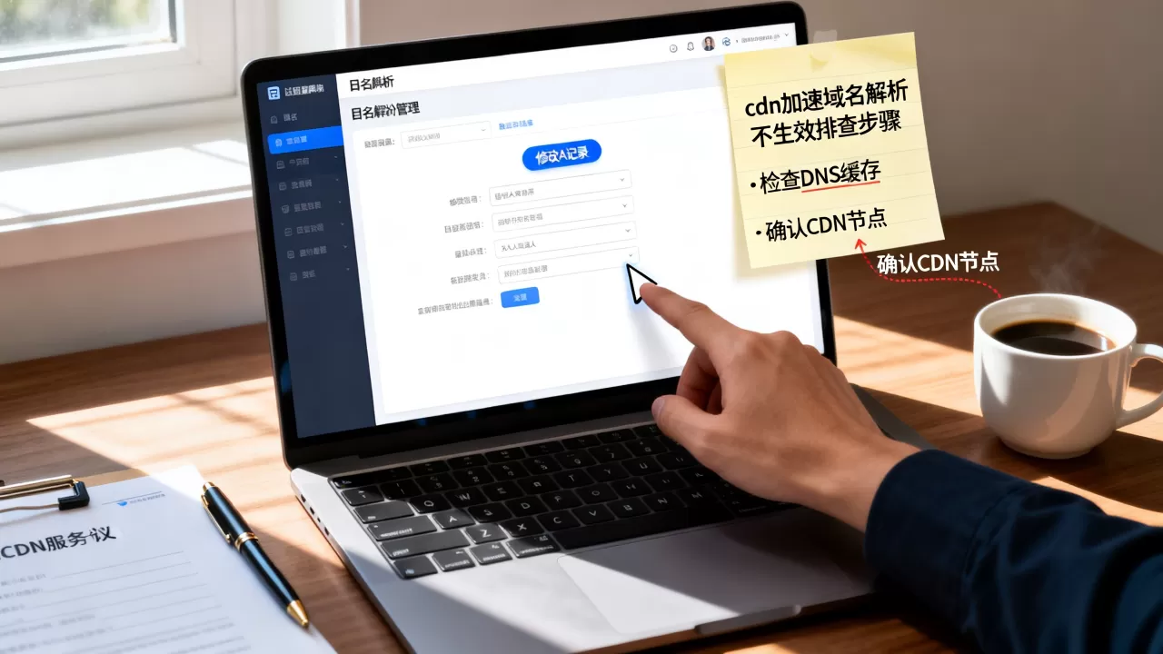 cdn修改A记录怎么操作？cdn加速域名解析不生效怎么办