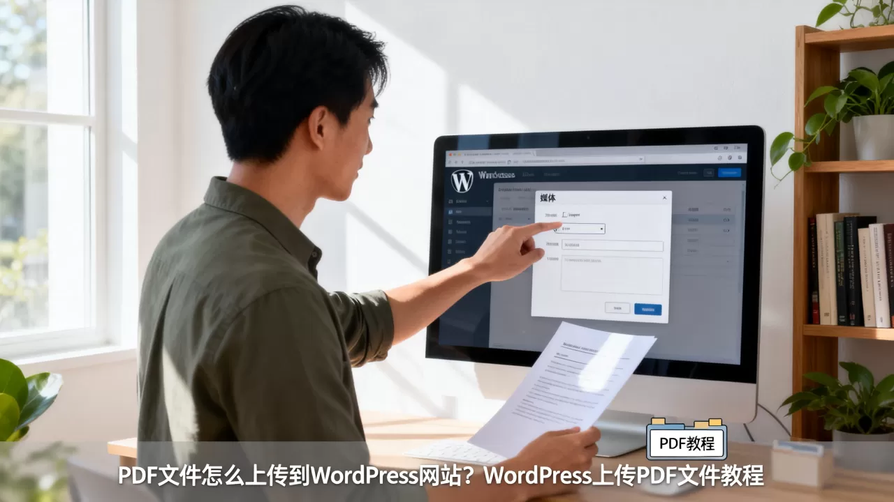 PDF文件怎么上传到WordPress网站？WordPress上传PDF文件教程