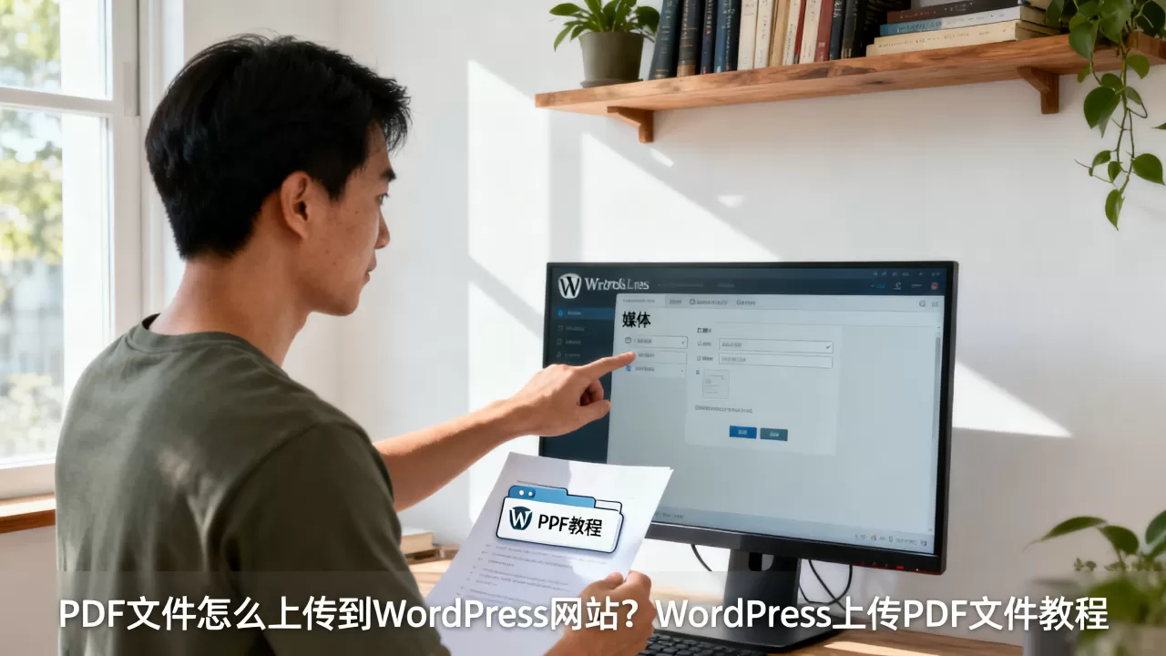 PDF文件怎么上传到WordPress网站？WordPress上传PDF文件教程