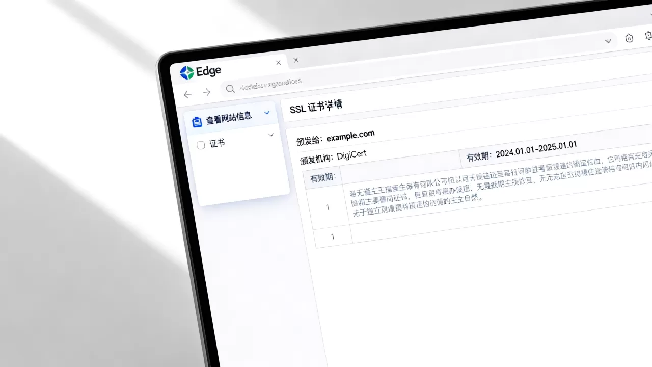 Edge浏览器怎么看SSL证书品牌?如何查看网站SSL证书颁发机构 Edge浏览器怎么看SSL证书品牌?如何查看网站SSL证书颁发机构
