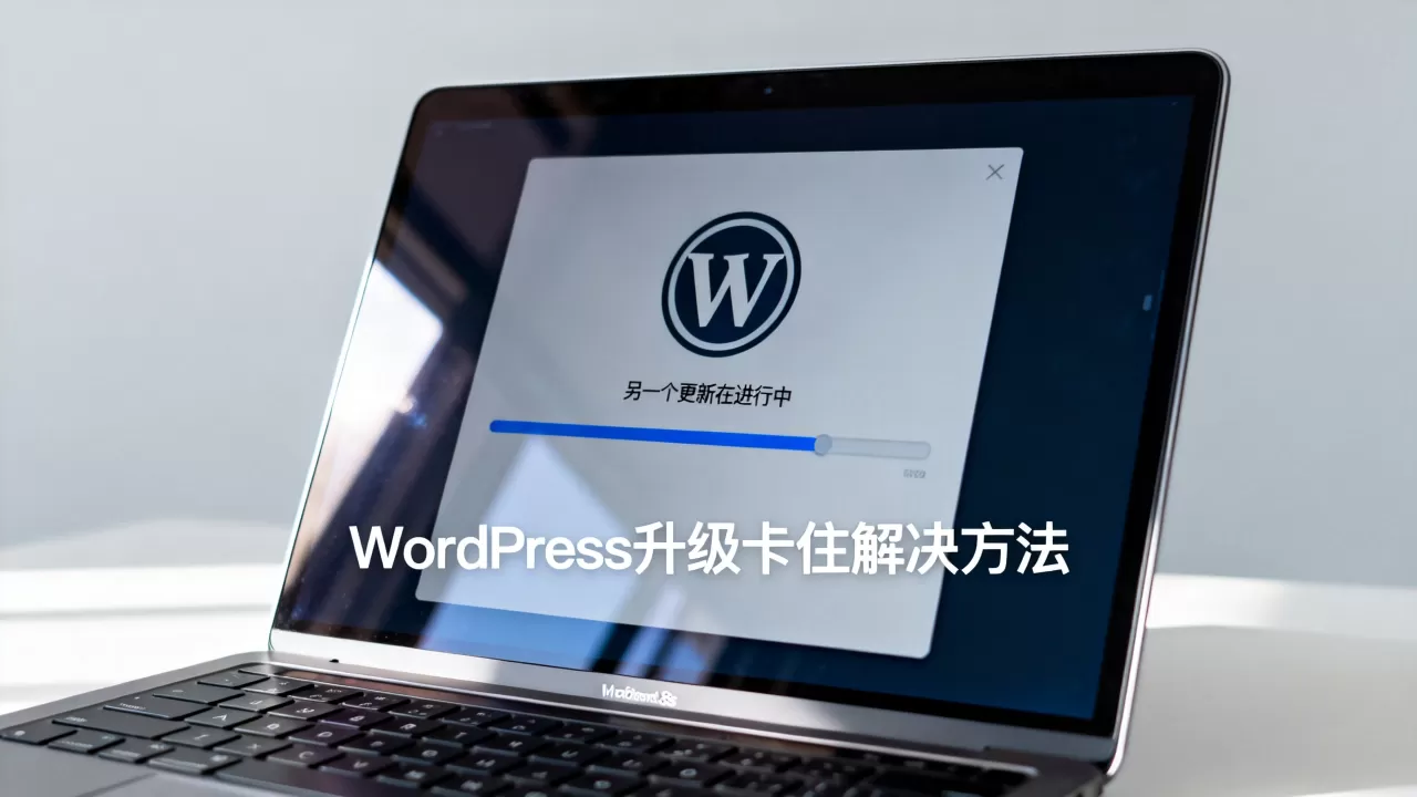 WordPress升级提示另一个更新在进行怎么解决？wordpress升级卡住不动