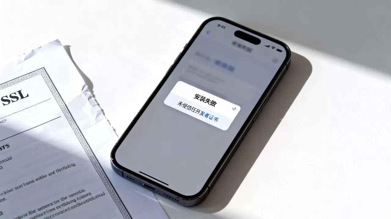 个人SSL证书安装iOS失败怎么办？iOS信任未受信任开发者证书