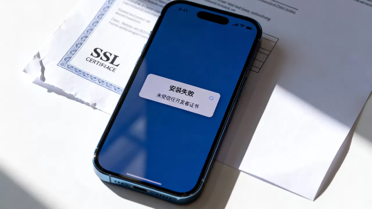 个人SSL证书安装iOS失败怎么办？iOS信任未受信任开发者证书