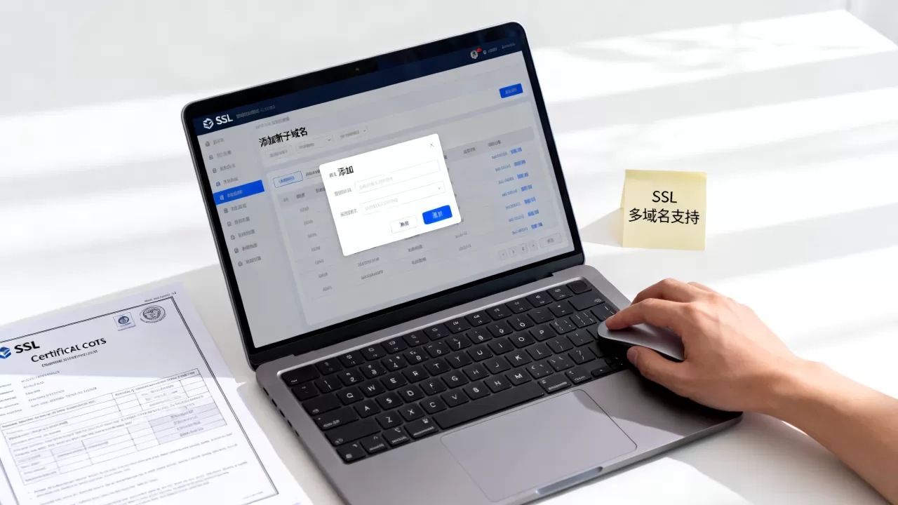 域名加密证书如何增加新子域名？SSL证书支持多域名添加