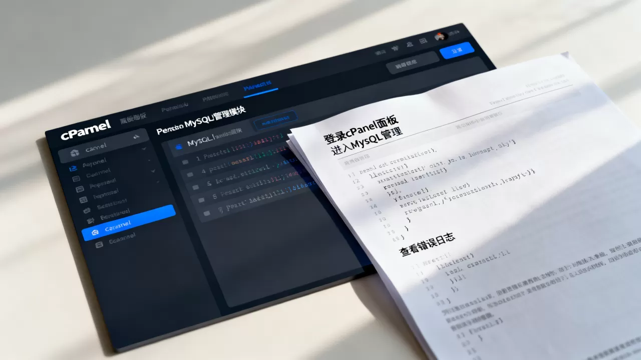 cPanel面板MySQL报错怎么查？如何查看数据库错误日志