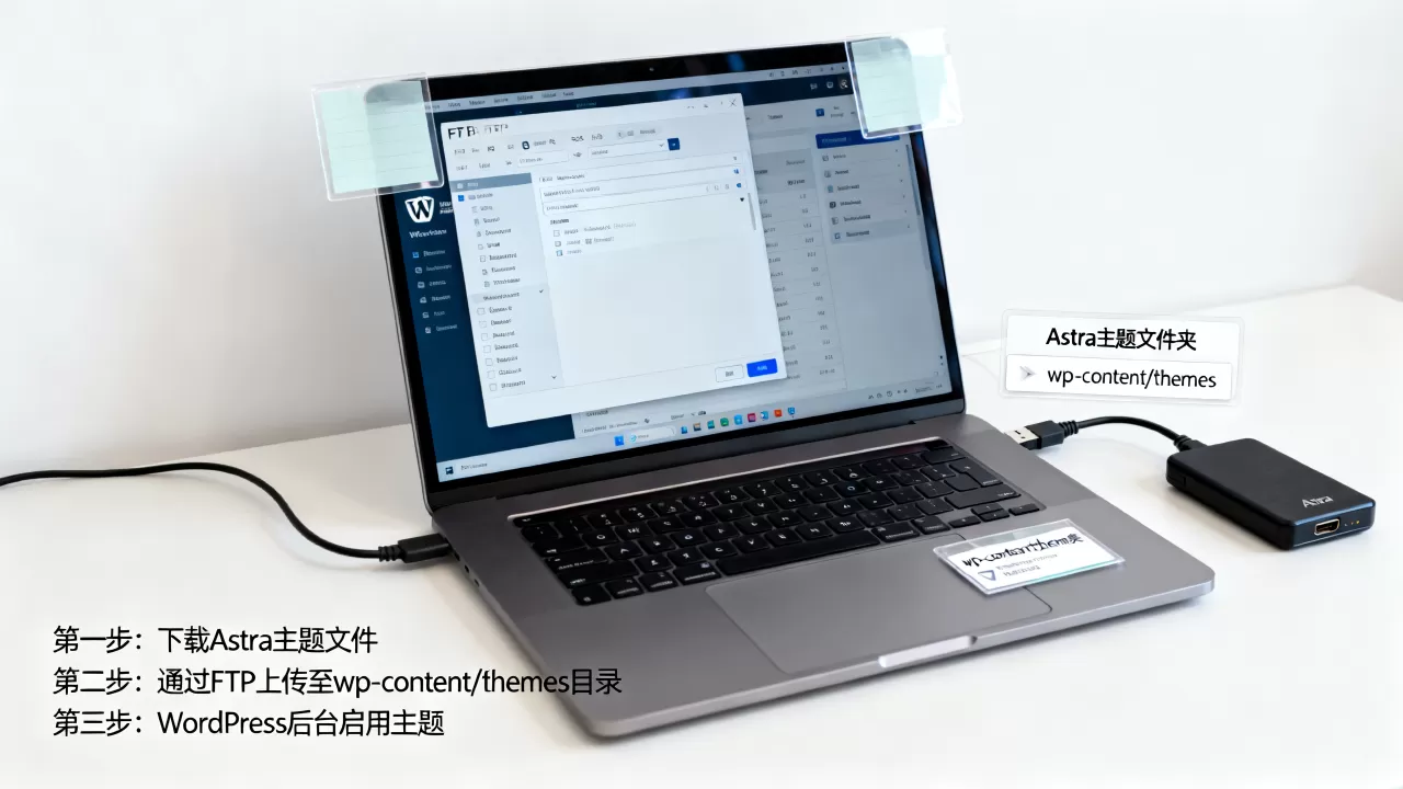 如何用FTP手动安装Astra主题？WordPress主题安装教程