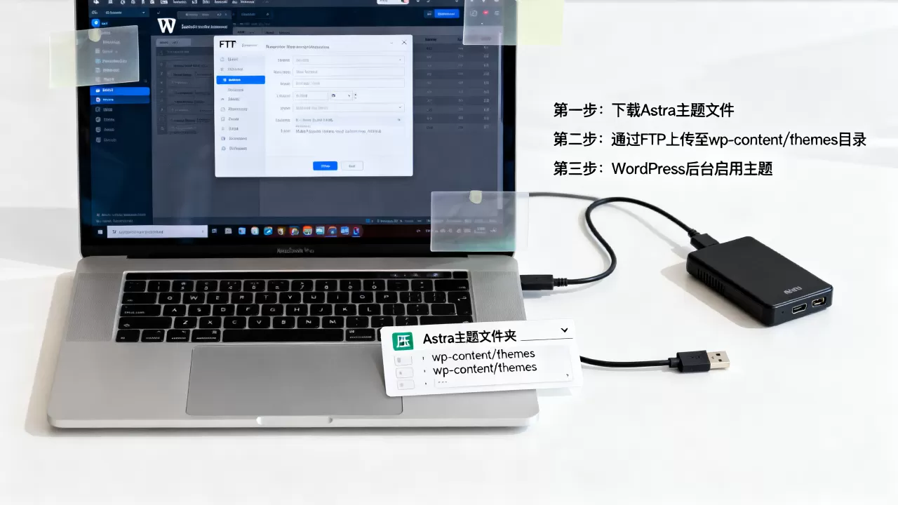 如何用FTP手动安装Astra主题？WordPress主题安装教程