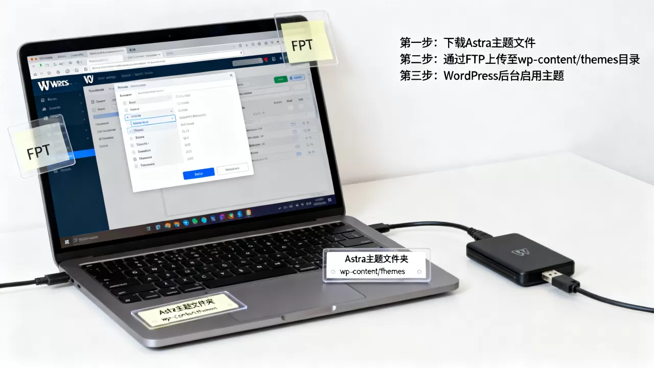 如何用FTP手动安装Astra主题？WordPress主题安装教程