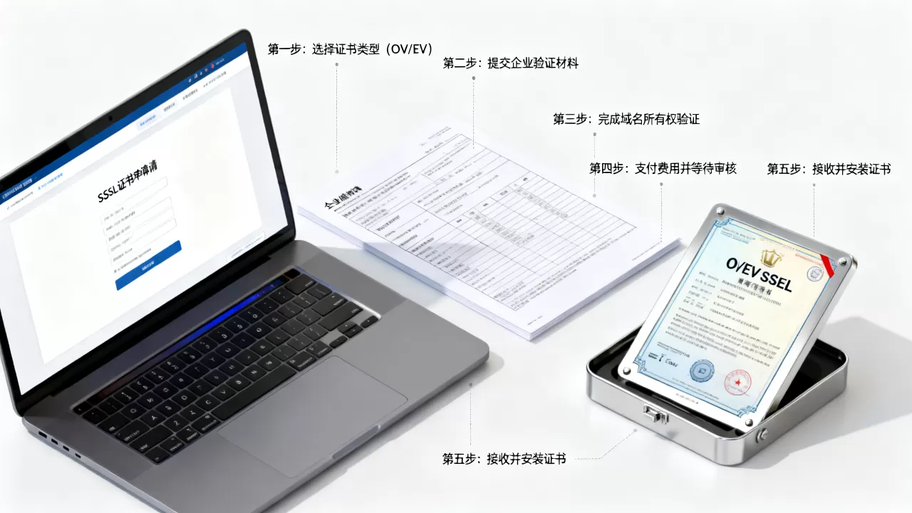 如何申请OV/EV SSL证书？SSL证书申请流程详解