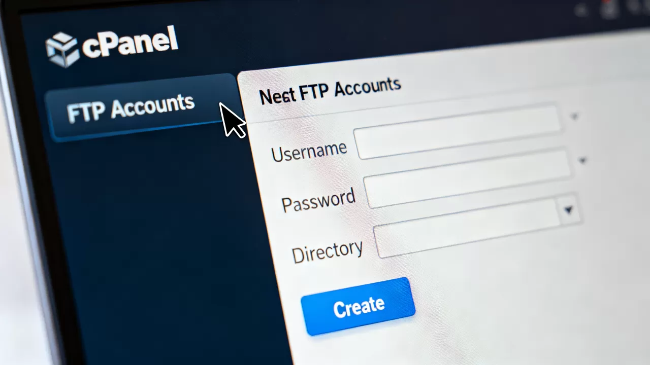如何新建cPanel FTP账户？cPanel面板添加FTP账号教程