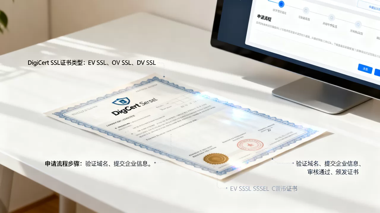 DigiCert SSL证书有哪些类型？DigiCert SSL证书申请流程