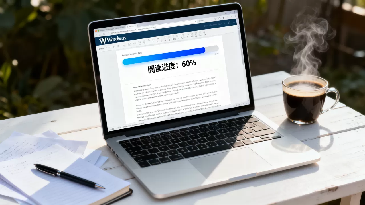 WordPress文章怎么加阅读进度条？wordpress添加阅读进度条代码