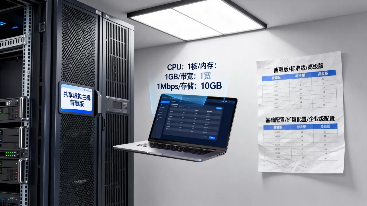 共享虚拟主机普惠版配置够用吗？虚拟主机配置怎么选