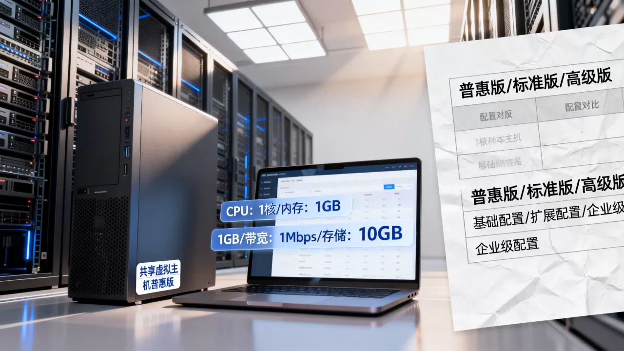共享虚拟主机普惠版配置够用吗？虚拟主机配置怎么选