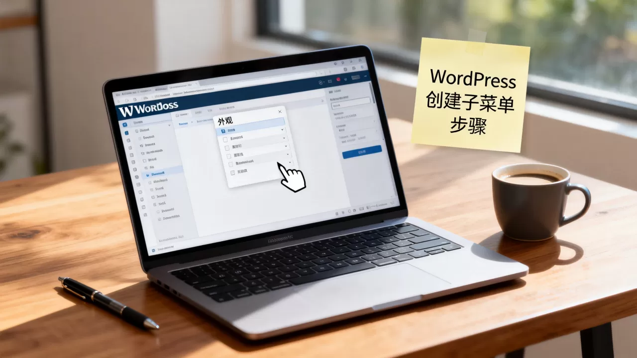 WordPress如何创建子菜单？WordPress建站教程详解