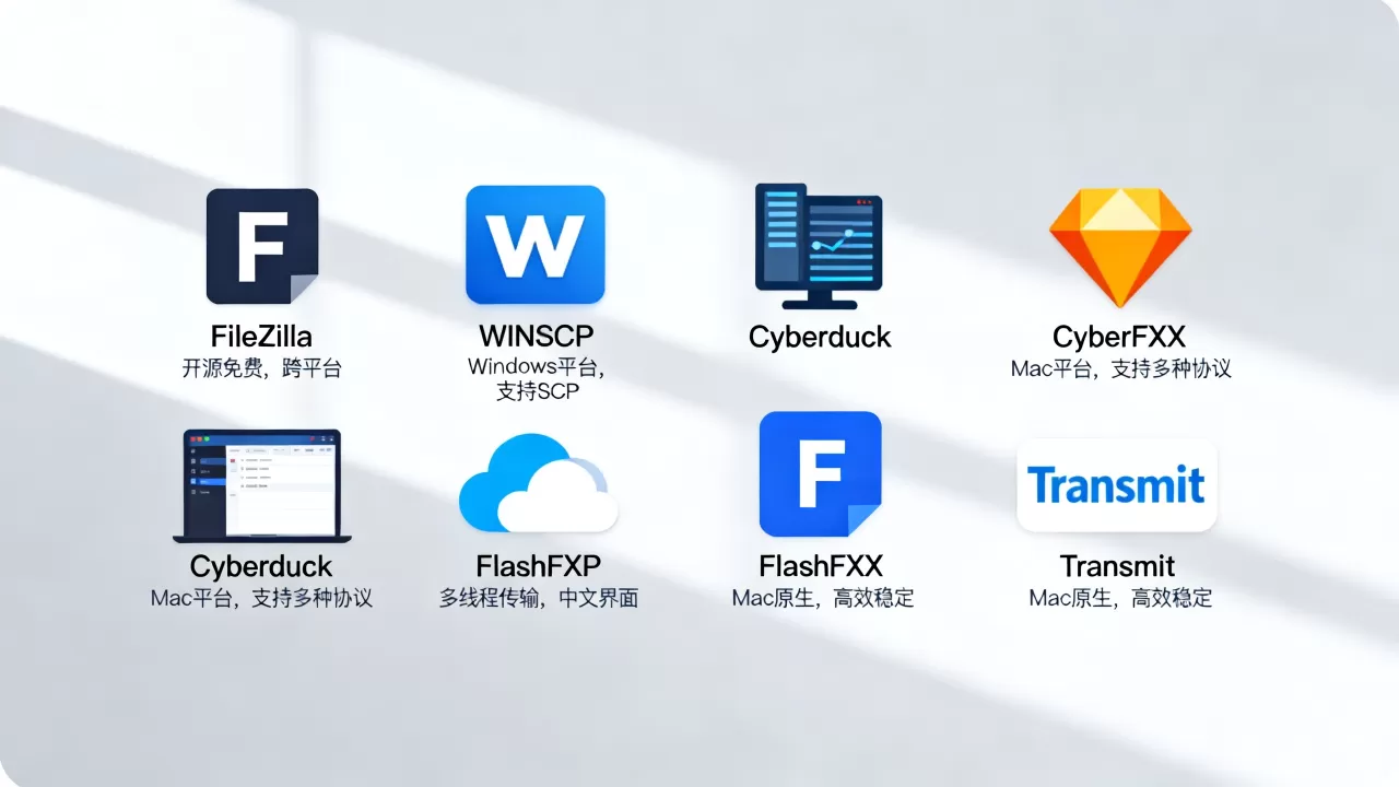 FTP软件有哪些好用的?常见FTP客户端软件推荐 FTP软件有哪些好用的?常见FTP客户端软件推荐