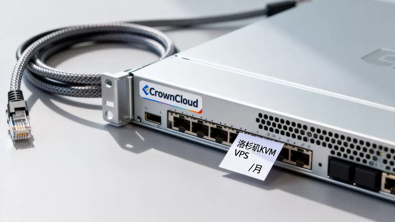 CrownCloud黑五VPS真的只要7刀吗，洛杉矶KVM VPS推荐