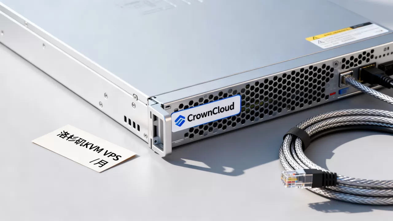 CrownCloud黑五VPS真的只要7刀吗，洛杉矶KVM VPS推荐