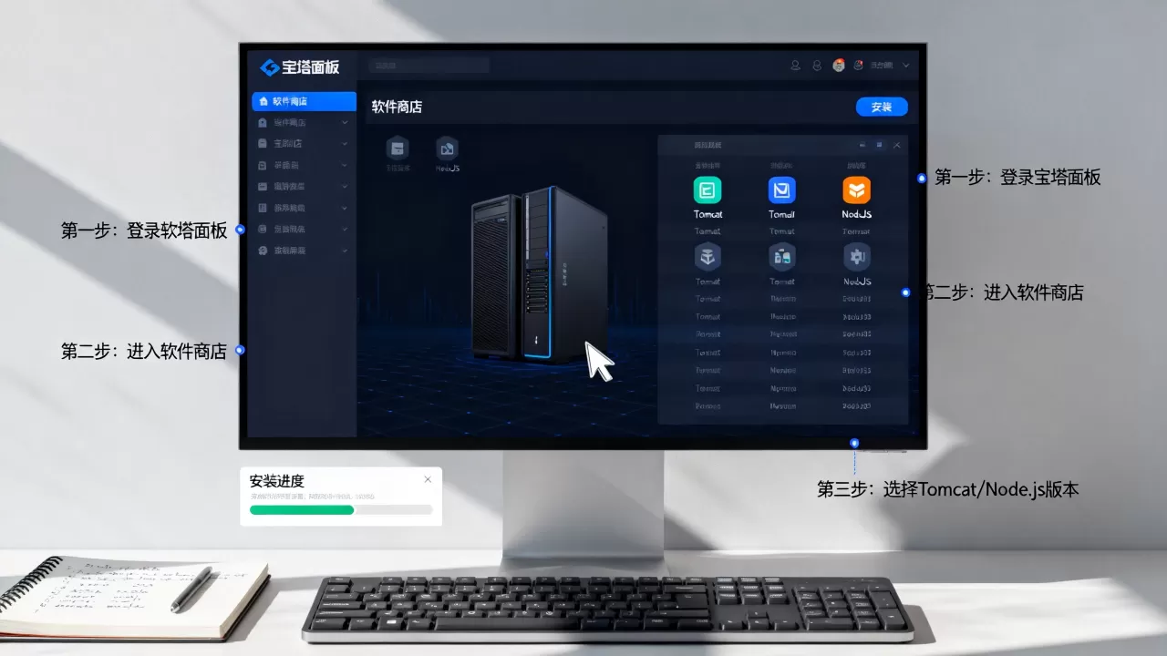 宝塔面板怎么安装Tomcat或Node.js？宝塔面板部署Node.js教程
