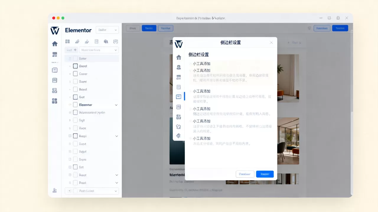 WordPress如何用Elementor创建侧边栏？Elementor制作侧边栏详细教程