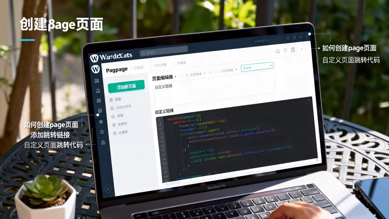 WordPress如何创建page页面并添加跳转链接？wordpress自定义页面跳转代码