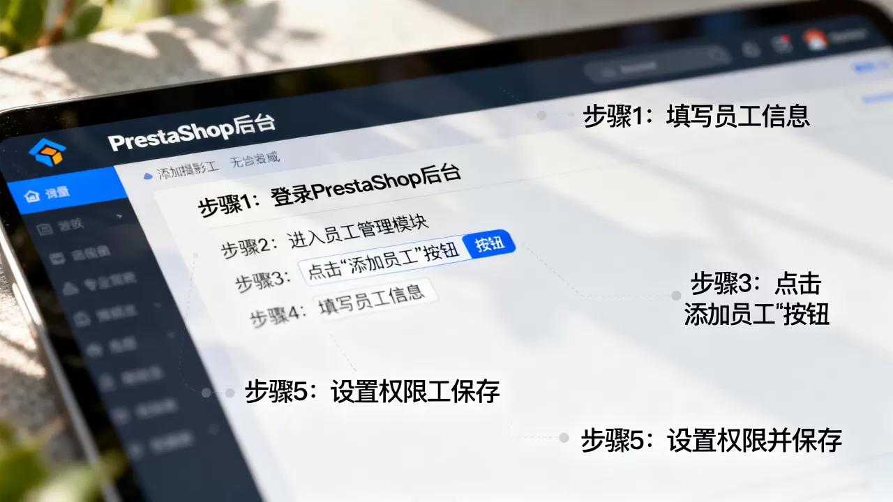 PrestaShop如何创建员工账户?后台添加员工账号步骤 PrestaShop如何创建员工账户?后台添加员工账号步骤