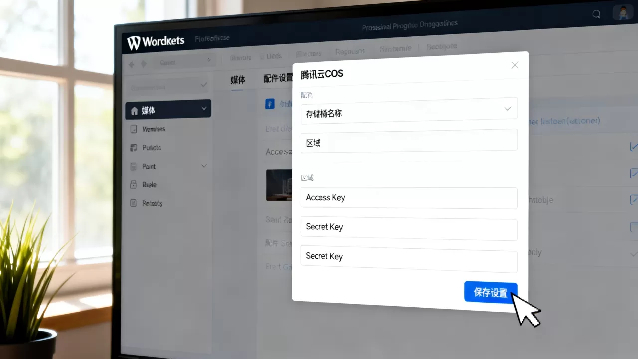 WordPress博客如何设置腾讯云COS插件？WordPress对象存储插件配置教程