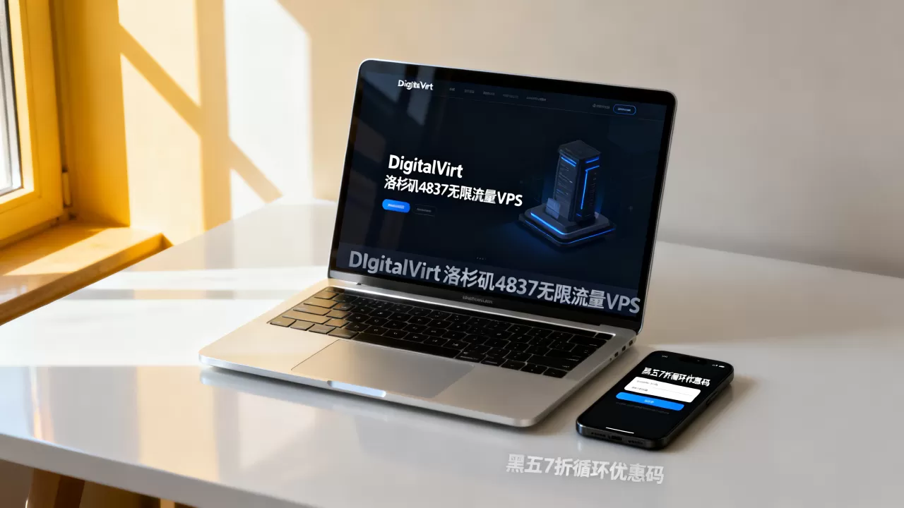 DigitalVirt洛杉矶4837无限流量VPS黑五7折循环优惠码怎么用