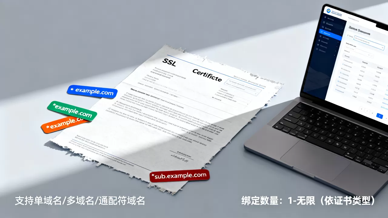 SSL证书支持哪些域名？能绑定几个域名
