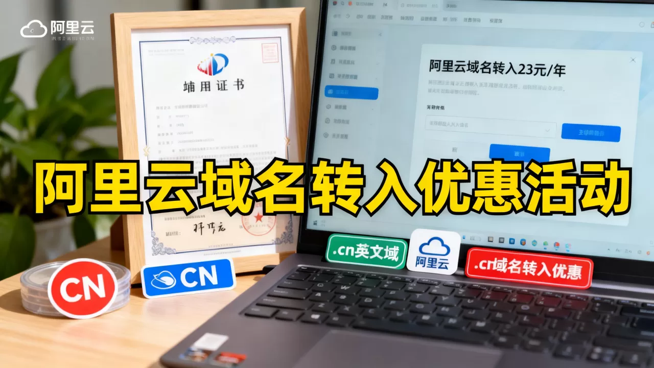 阿里云域名转入23元/年是真的吗，.cn英文域名转入优惠
