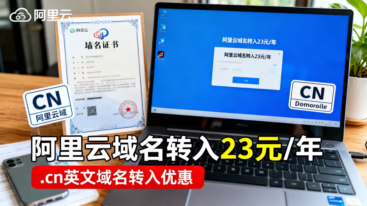 阿里云域名转入23元/年是真的吗，.cn英文域名转入优惠