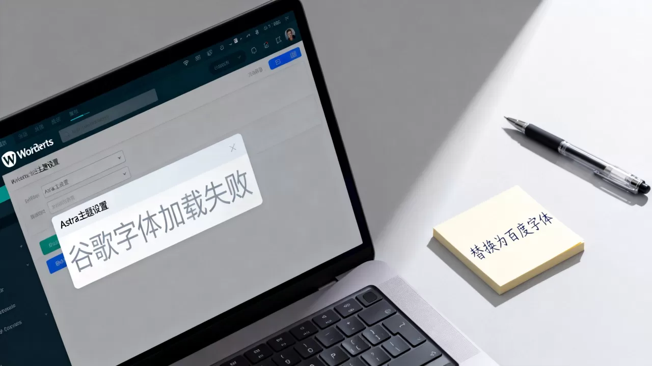 Astra主题为何加载不了谷歌字体?WordPress如何替换百度字体 Astra主题为何加载不了谷歌字体?WordPress如何替换百度字体