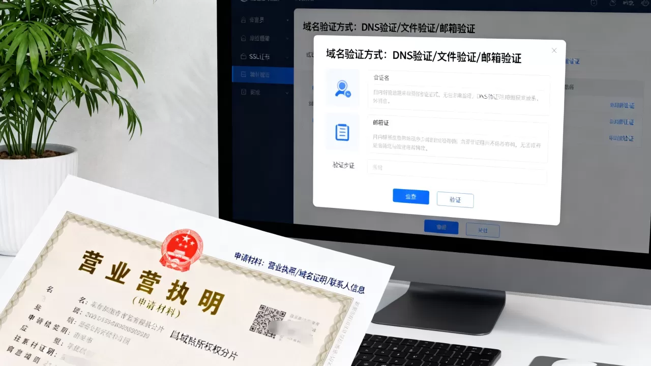 SSL证书域名验证方式有哪些？申请SSL证书需要哪些材料