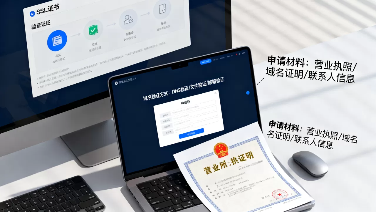SSL证书域名验证方式有哪些？申请SSL证书需要哪些材料