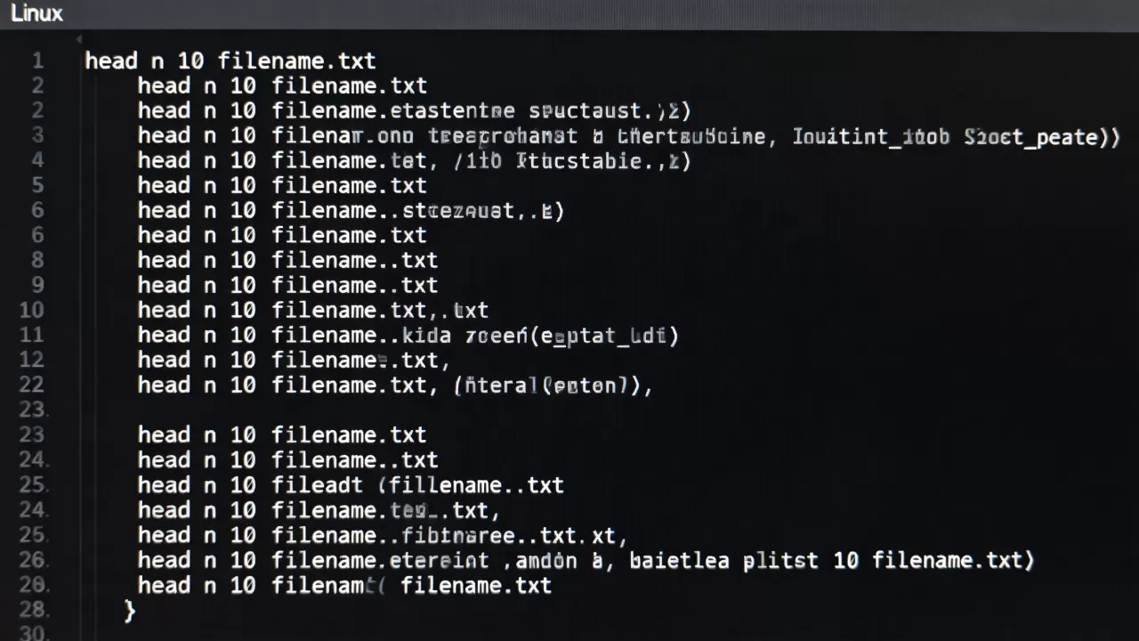 Linux head命令怎么用？head命令有哪些常用参数