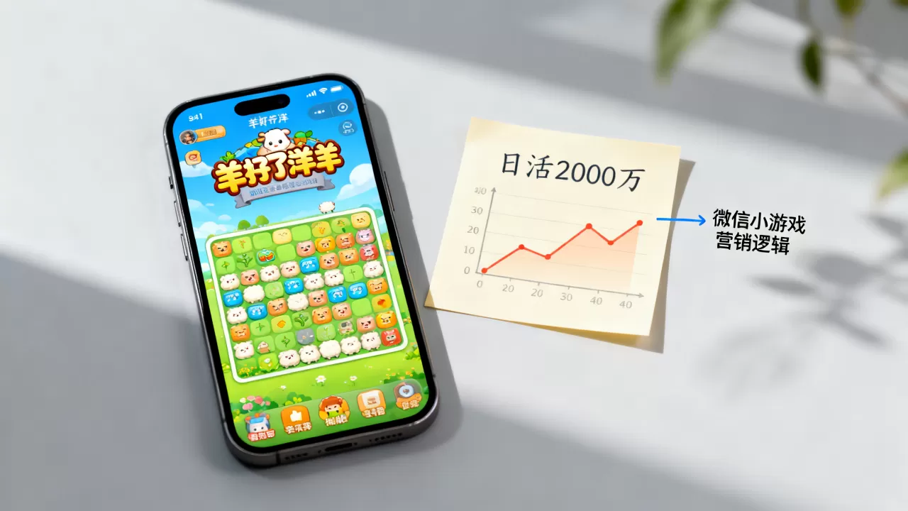 羊了个羊日活破2000万为何爆火？微信小游戏营销逻辑