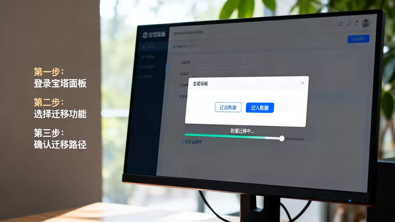 宝塔面板一键迁移数据图文教程（包括迁出或迁入数据）